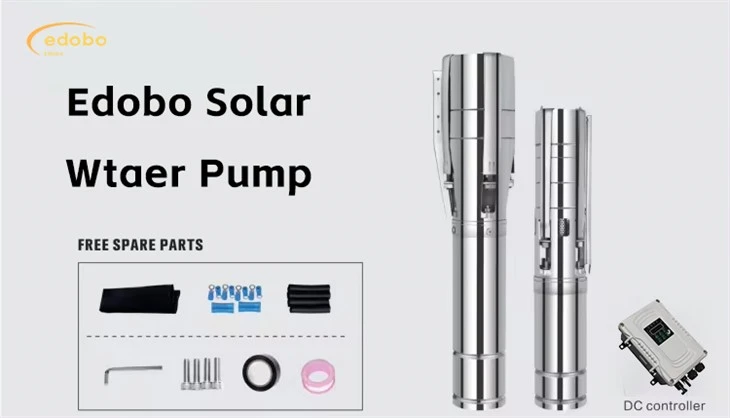 농장 용 1.5 HP 깊이 우물 태양 전수 펌프