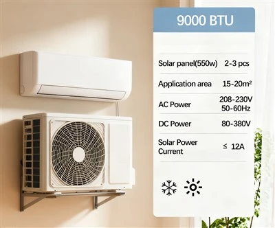 가정용 9000btu 태양열 에어컨